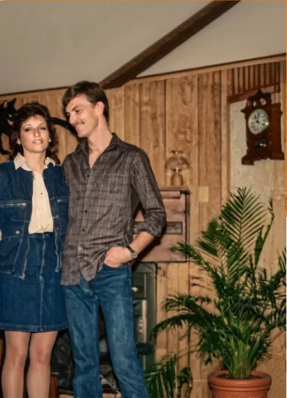 The finished restoration: this discoloured photograph looks the way the family remembers it
