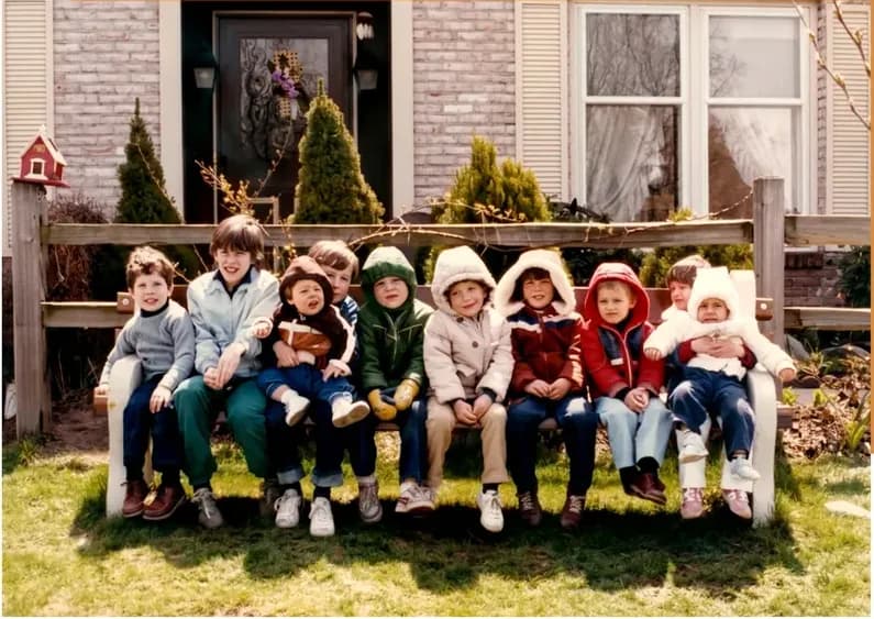 The finished restoration: this discoloured photograph looks the way the family remembers it